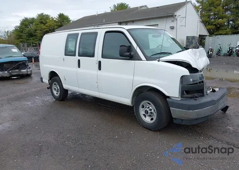 2017 GMC Savana 2500 Work Van z USA, uszkodzony, nr VIN 1GTW7AFF8H1906121